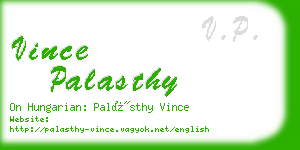 vince palasthy business card